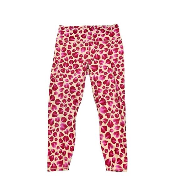 Fabletics Define PowerHold® High-Waisted 7/8 Legging Rose Petal Print Size XL - Picture 3 of 12